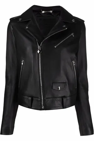 Philipp Plein Leather biker jacket