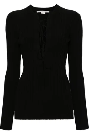 Stella McCartney Lace-up ribbed jumper