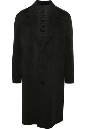 MAN ON THE BOON. Wool-blend single-breasted coat