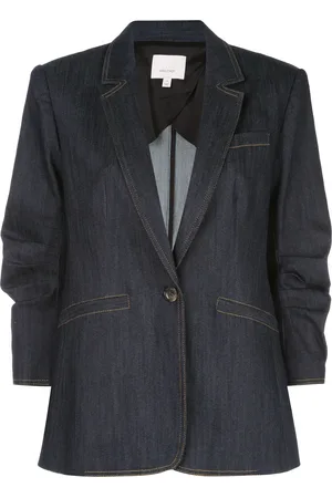 Cinq A Sept Khloe single breasted denim blazer