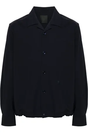 Givenchy Drawstring wool-blend shirt jacket