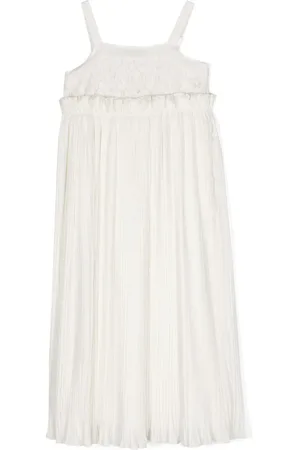 Twin-Set Sleeveless pliss?? midi dress
