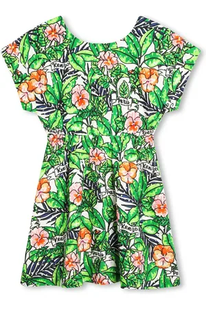 Kenzo Floral-print cotton dress