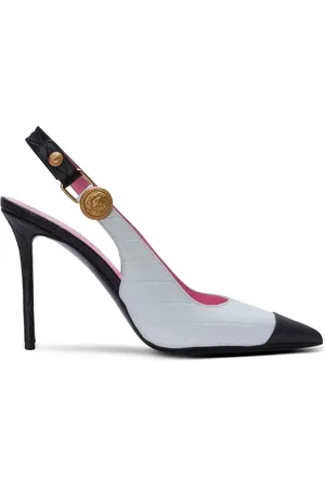 Balmain Pointed-toe leather pumps