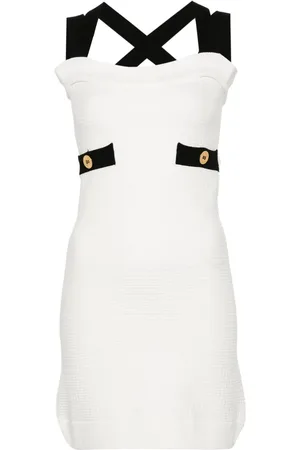 Patou 3D-knit double-strap minidress