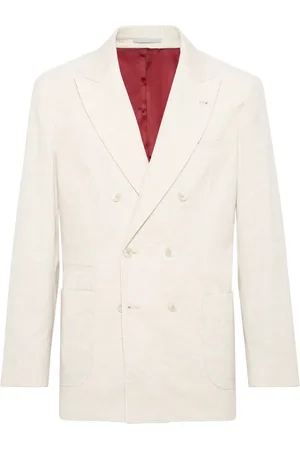 Brunello Cucinelli Double-breasted corduroy blazer