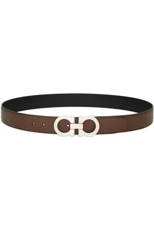 Salvatore Ferragamo Gancini-buckle reversible leather belt
