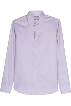CANALI Geometric-pattern cotton shirt