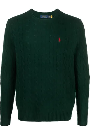 Ralph Lauren Polo Pony-motif cable-knit jumper