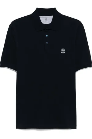 Brunello Cucinelli Logo-embroidered polo shirt