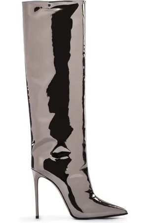 LE SILLA Eva 120mm metallic leather boots
