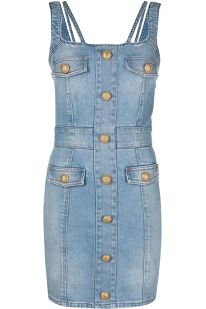 Balmain Sleeveless denim dress