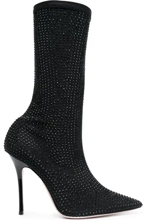 GEDEBE Logan crystal-embellished boots
