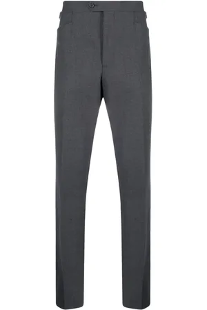 Fursac Buckle-detail straight-leg tailored trousers