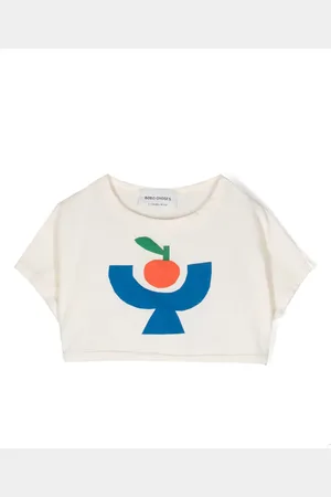 Bobo Choses Tomato Plate cropped T-shirt