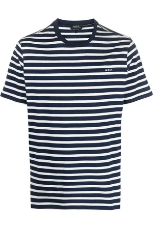 A.P.C. Stripe-print cotton T-shirt