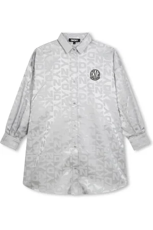 DKNY Monogram-jacquard dress