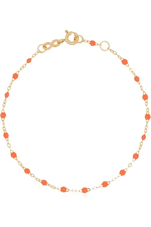 GIGI CLOZEAU 18kt yellow gold and beaded bracelet