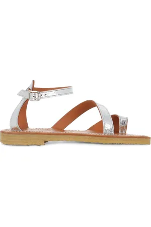 K jacques Anaelle metallic strappy sandals