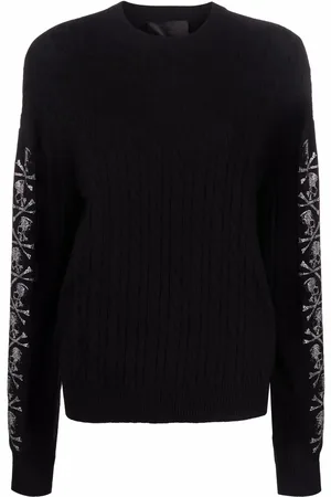 Philipp Plein Sequin skull pullover jumper