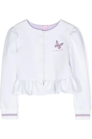 MONNALISA Cartoon-print crystal-embellished sweatshirt