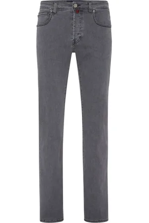 BILLIONAIRE Logo-embroidered straight-leg jeans