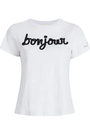 Cinq A Sept Bonjour cotton T-shirt