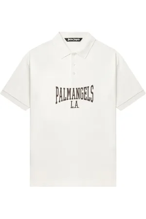 Palm Angels Logo print polo shirts