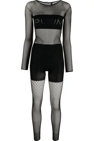 Philipp Plein Mesh-panelled jumpsuit