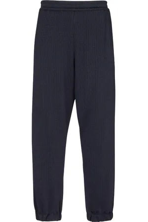 Balmain Monogram-pattern elasticated-waistband track pants