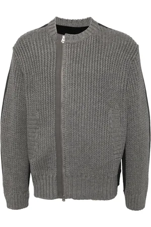 CROQUIS Side placket splicing cardigan