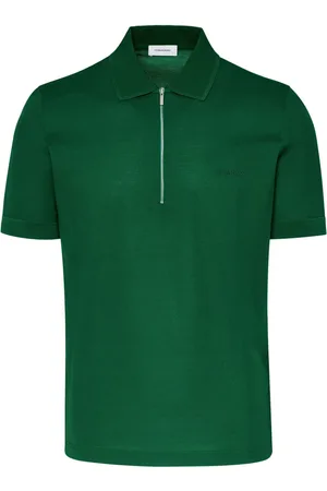Salvatore Ferragamo Zip-up cotton polo shirt