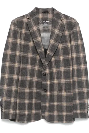 Circolo Plaid-check blazer