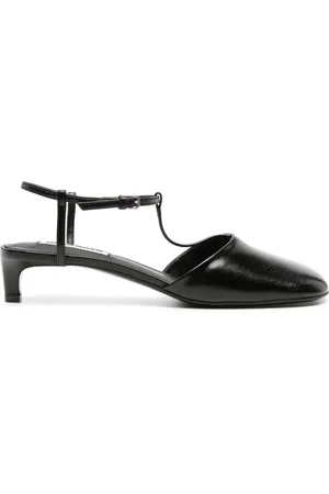 Jil Sander T-bar leather pumps