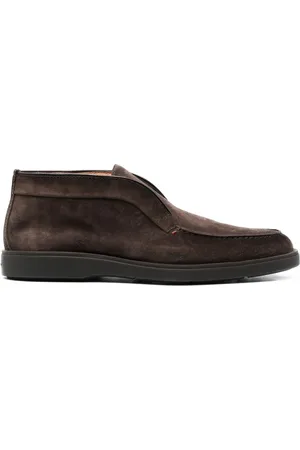 santoni Desert slip-on suede boots