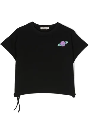 Le pandorine Patch-detail jersey T-shirt