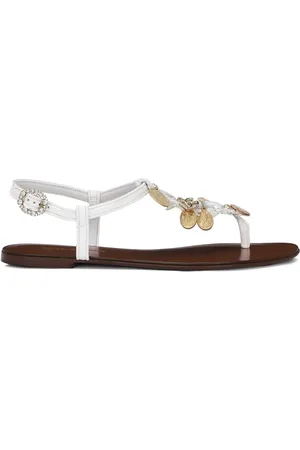 Dolce & Gabbana Votive-appliqu?? raffia sandals