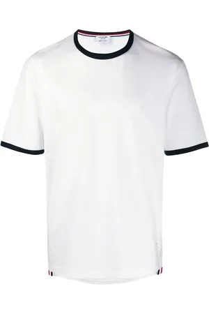 Thom Browne Contrasting-trim T-shirt