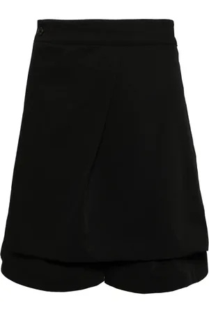 SONGZIO Button-up draped shorts