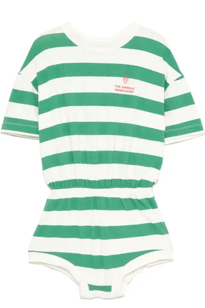 The Animals Observatory Striped jumpsuit
