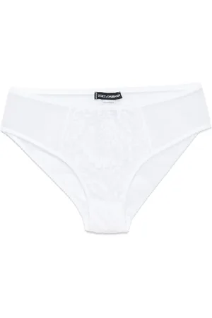 Dolce & Gabbana Lace-panel tulle briefs