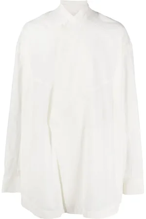 JULIUS Concealed-fastening cotton-blend shirt