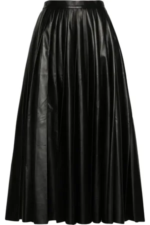 Fabiana Filippi Pleated leather skirt