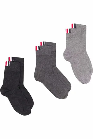 Thom Browne Three-pack ankle-length socks