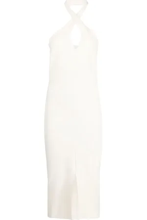 CHIARA BONI Mansur halterneck midi dress