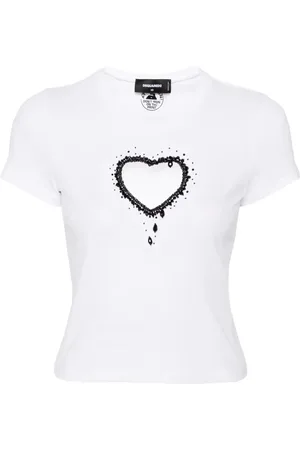 Dsquared2 Beaded-heart T-shirt