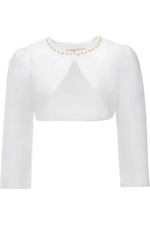 Tulleen Cropped satin jacket