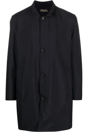 Loro Piana Button-up leather coat