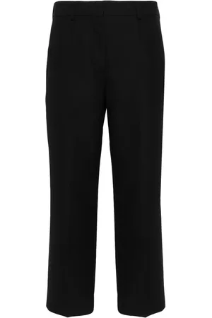Totême Pressed-crease cropped trousers