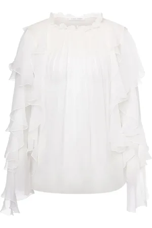 Alberta Ferretti Ruffle-detailing blouse